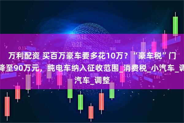 万利配资 买百万豪车要多花10万？“豪车税”门槛降至90万元，纯电车纳入征收范围_消费税_小汽车_调整